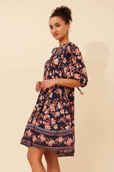 JAVANA FLORAL PRINT DRESS