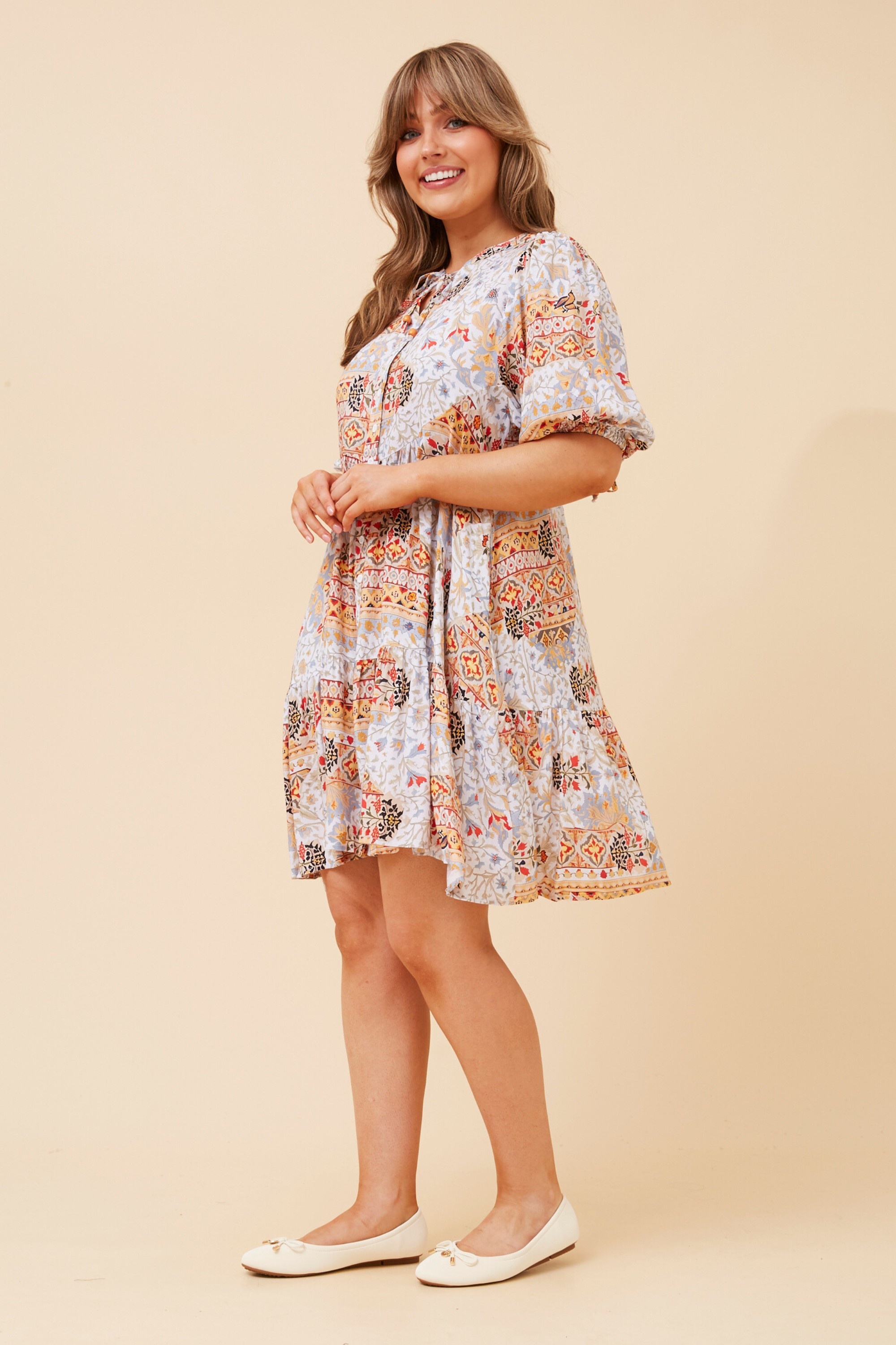 princess polly baby blue dress Boho Dress White Lace A Line Gown: Simple Bohemian... From Verycute, $59.46 main image 1