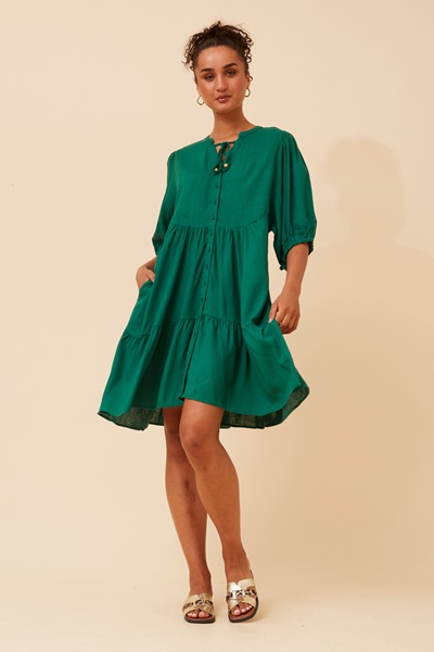 JAVANA PUFF SLEEVE DRESS