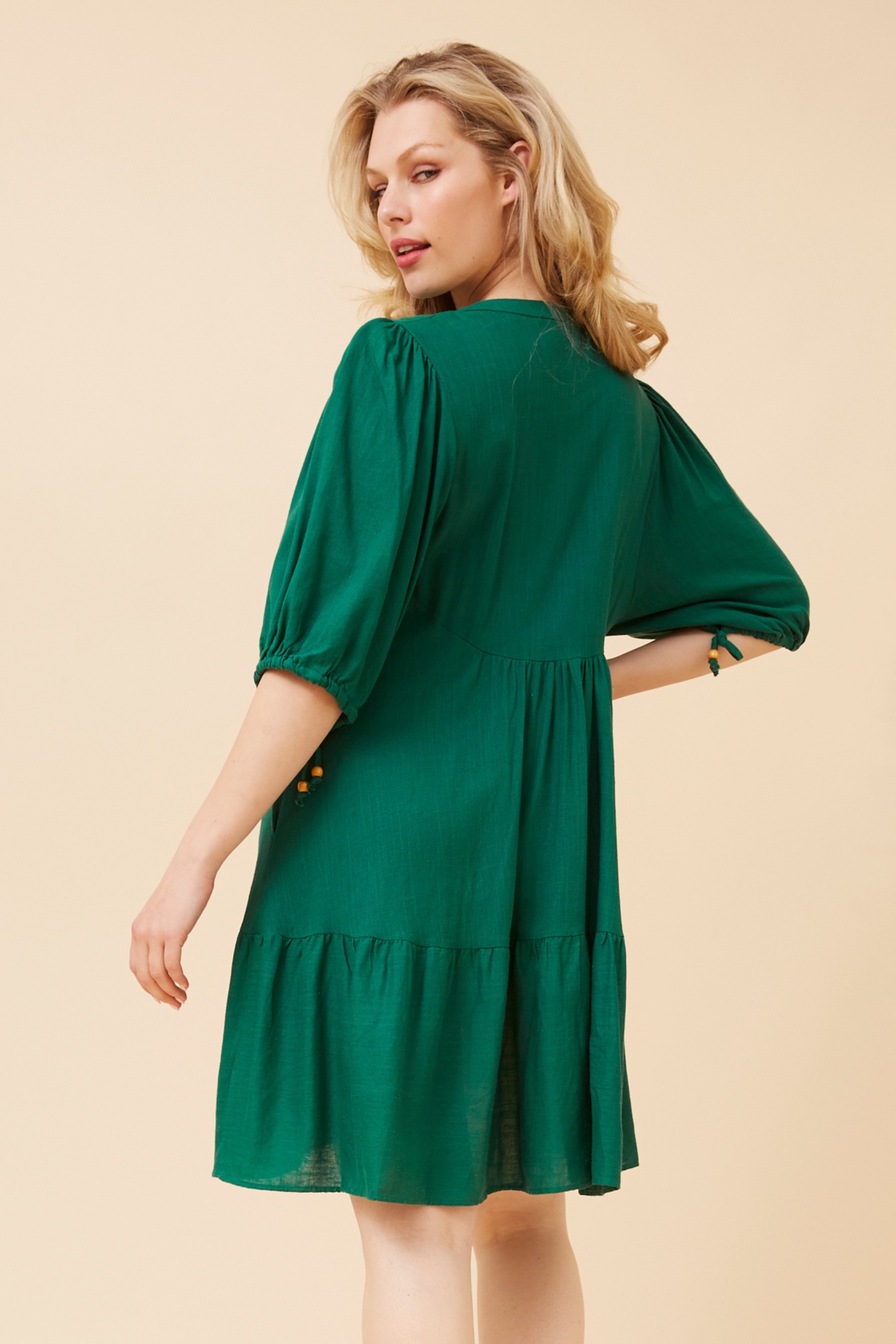 JAVANA PUFF SLEEVE DRESS