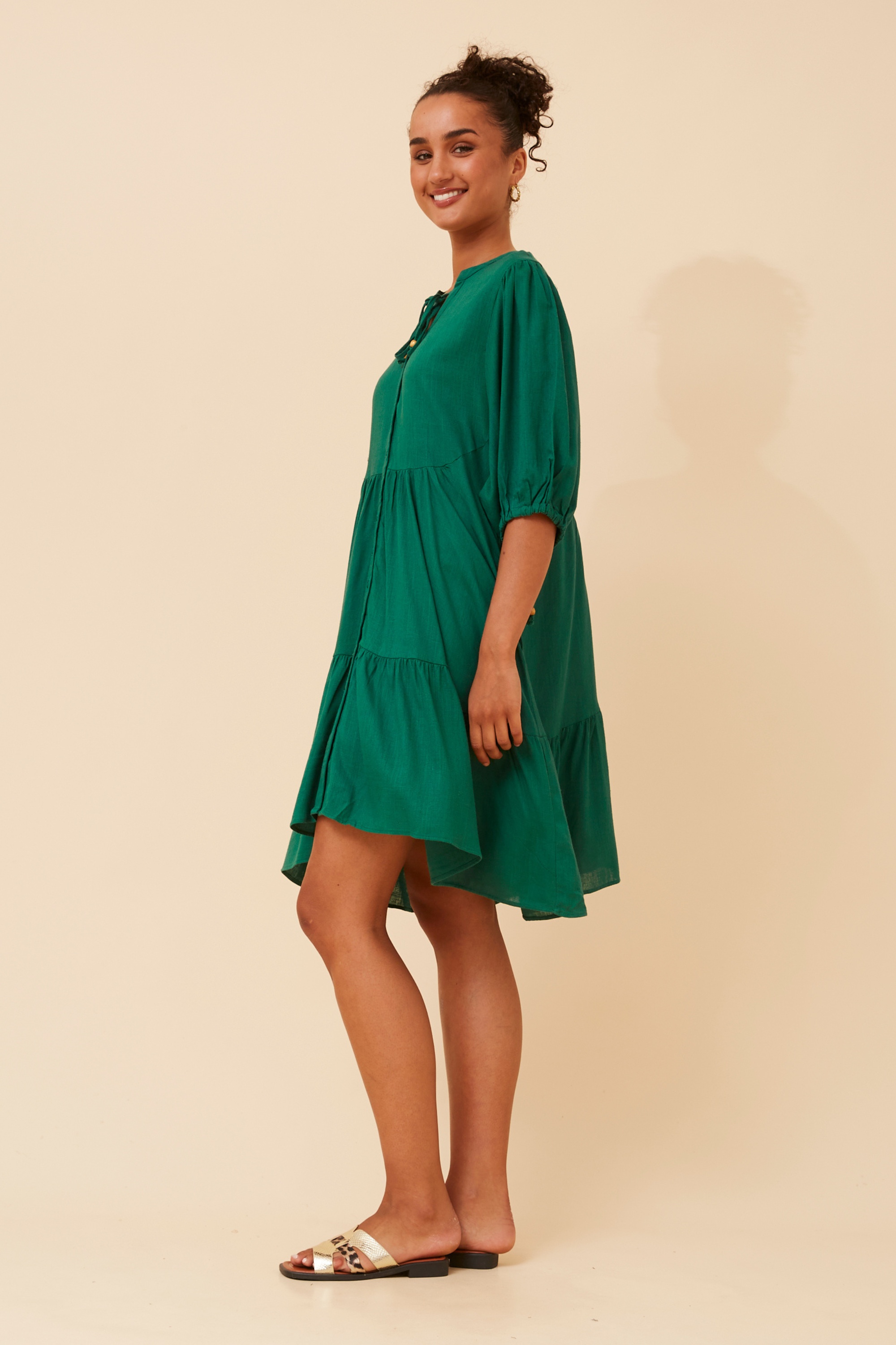 JAVANA PUFF SLEEVE DRESS