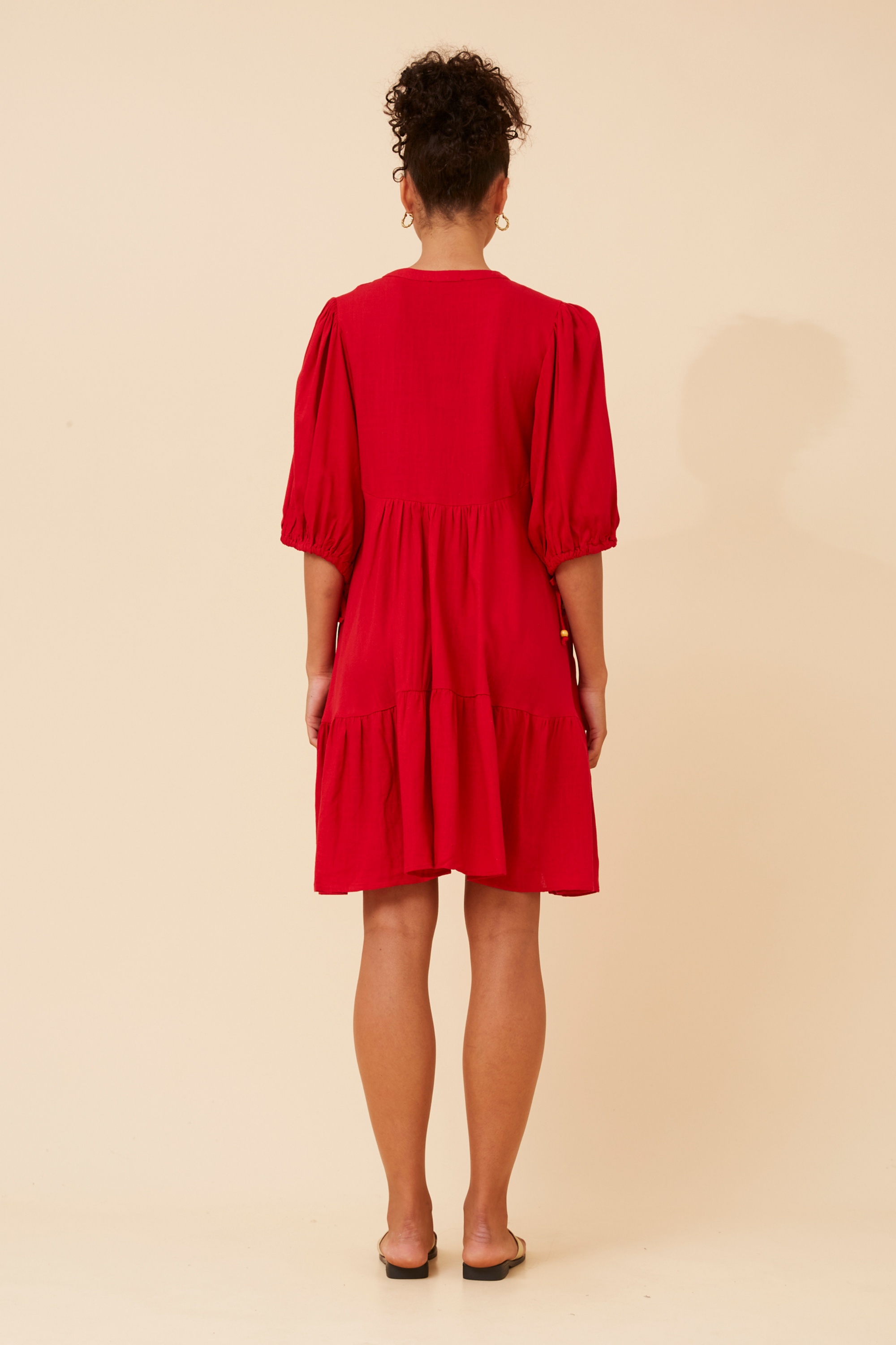 JAVANA PUFF SLEEVE DRESS