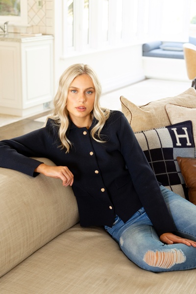 JAYANNA SOLID KNIT CARDIGAN