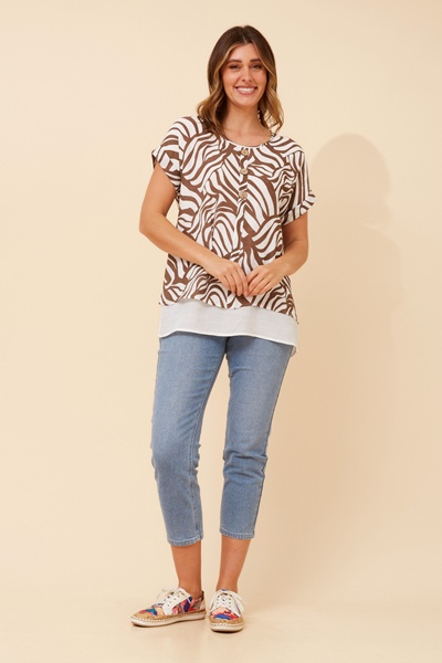 JAYCEE ABSTRACT PRINT TOP