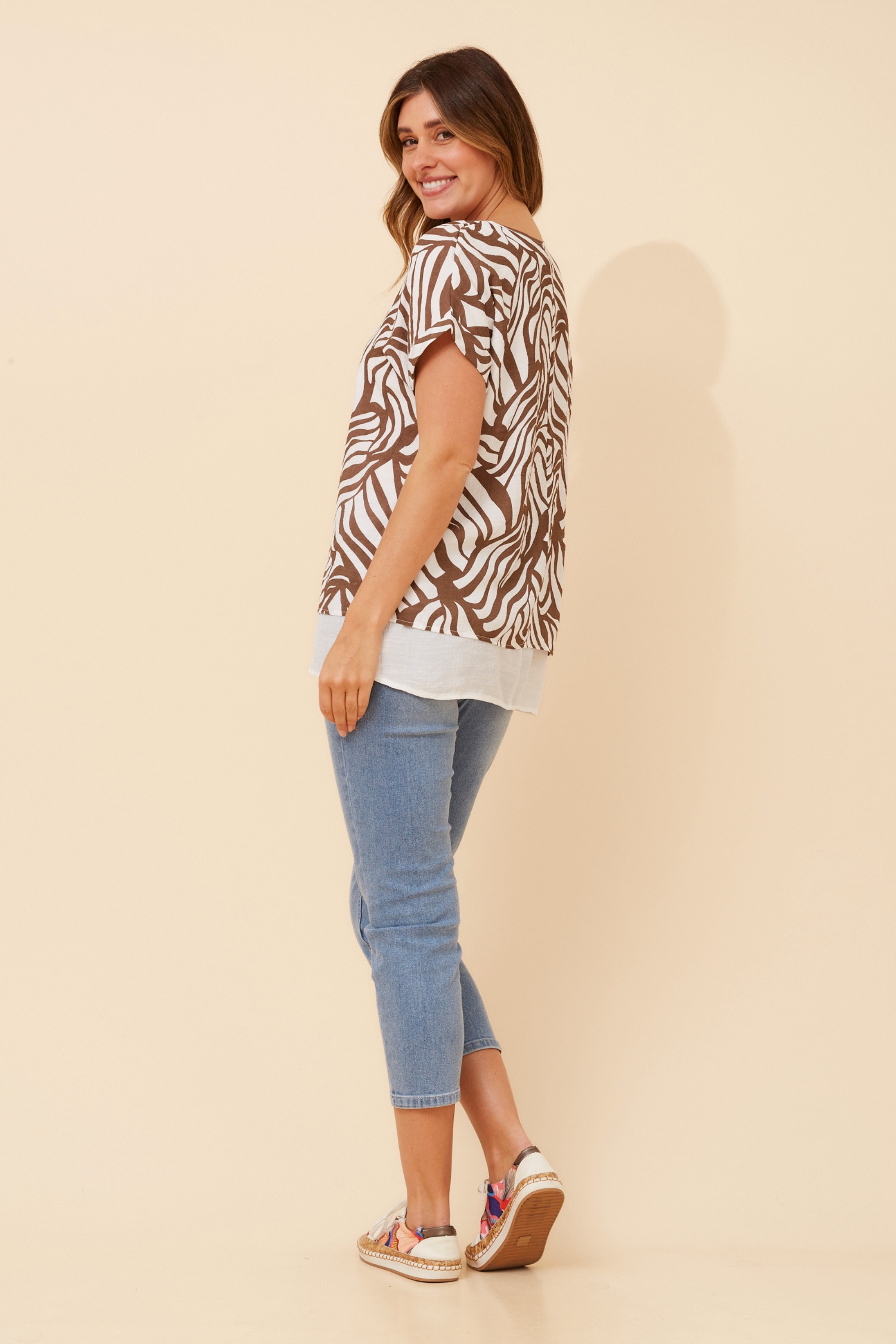 JAYCEE ABSTRACT PRINT TOP