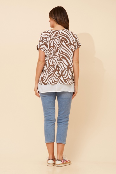 JAYCEE ABSTRACT PRINT TOP