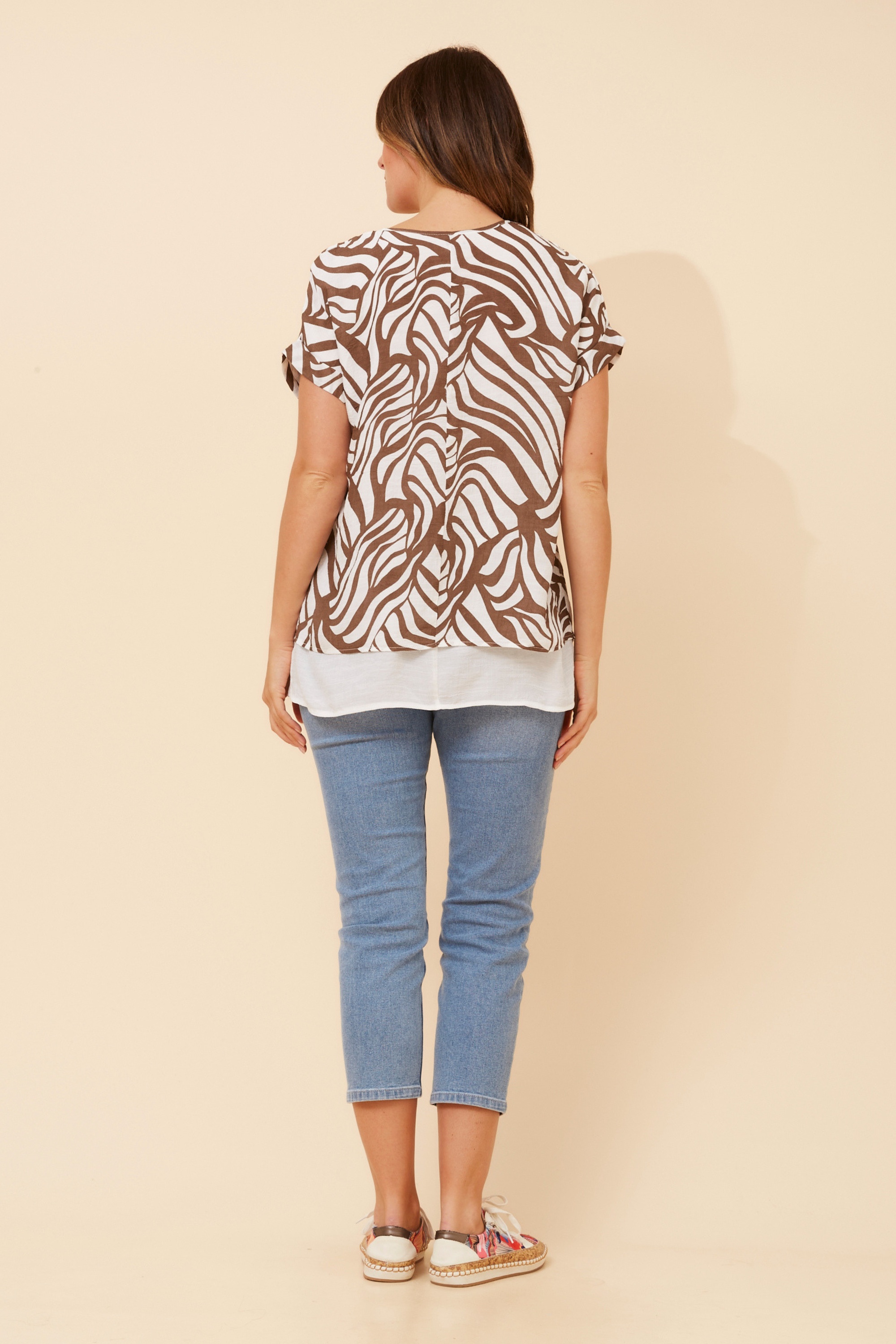 JAYCEE ABSTRACT PRINT TOP
