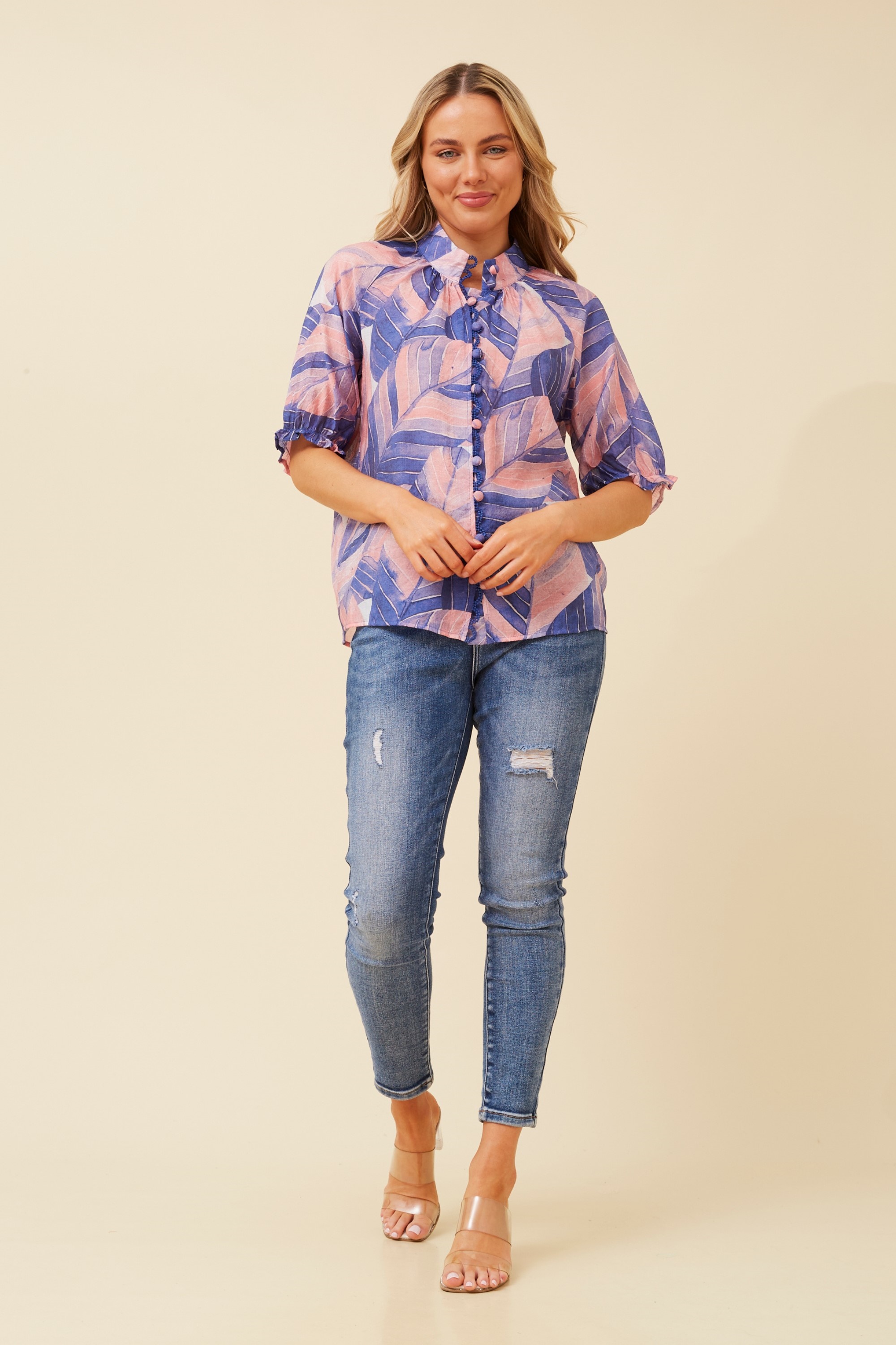 JAYDEE ABSTRACT PRINT TOP