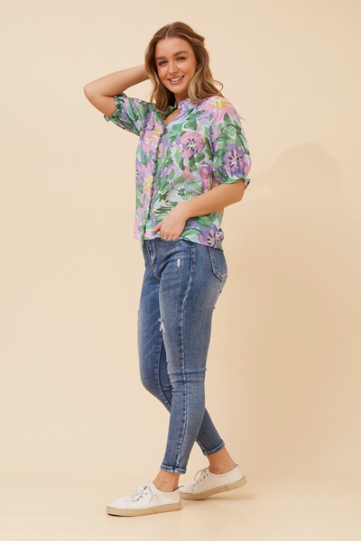 JAYDEE GARDEN PRINT TOP