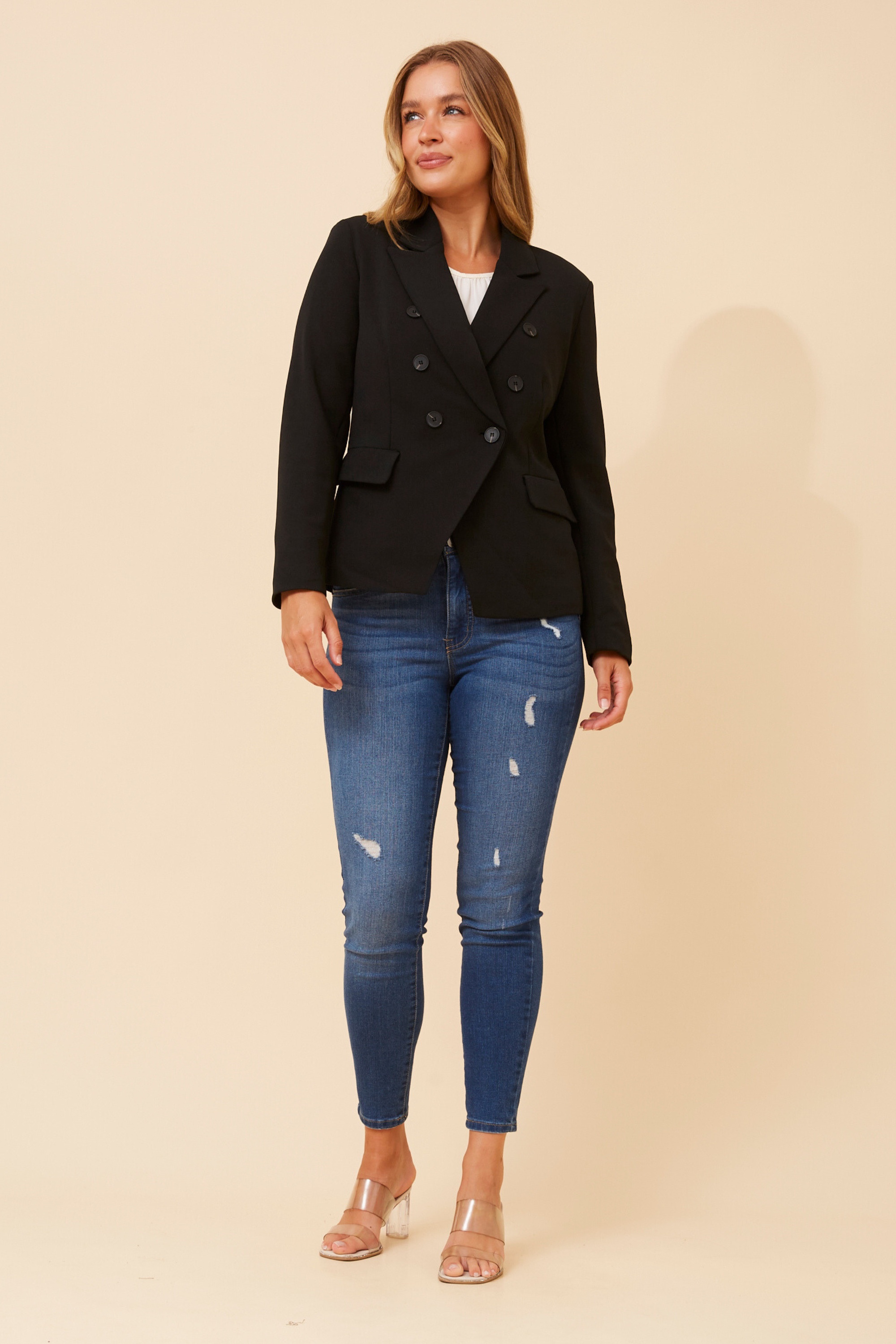 JENETT SOLID BLAZER