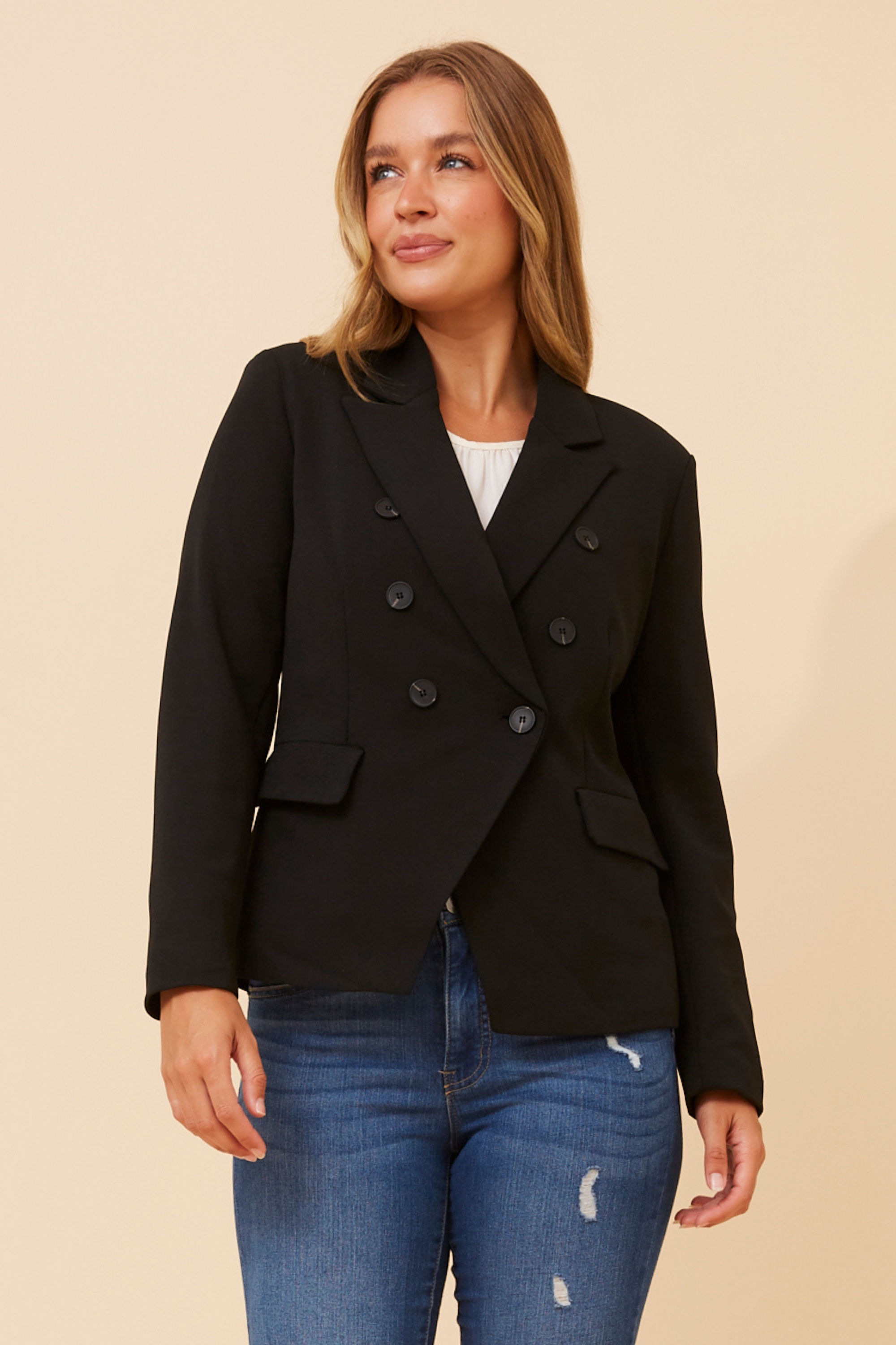 JENETT SOLID BLAZER