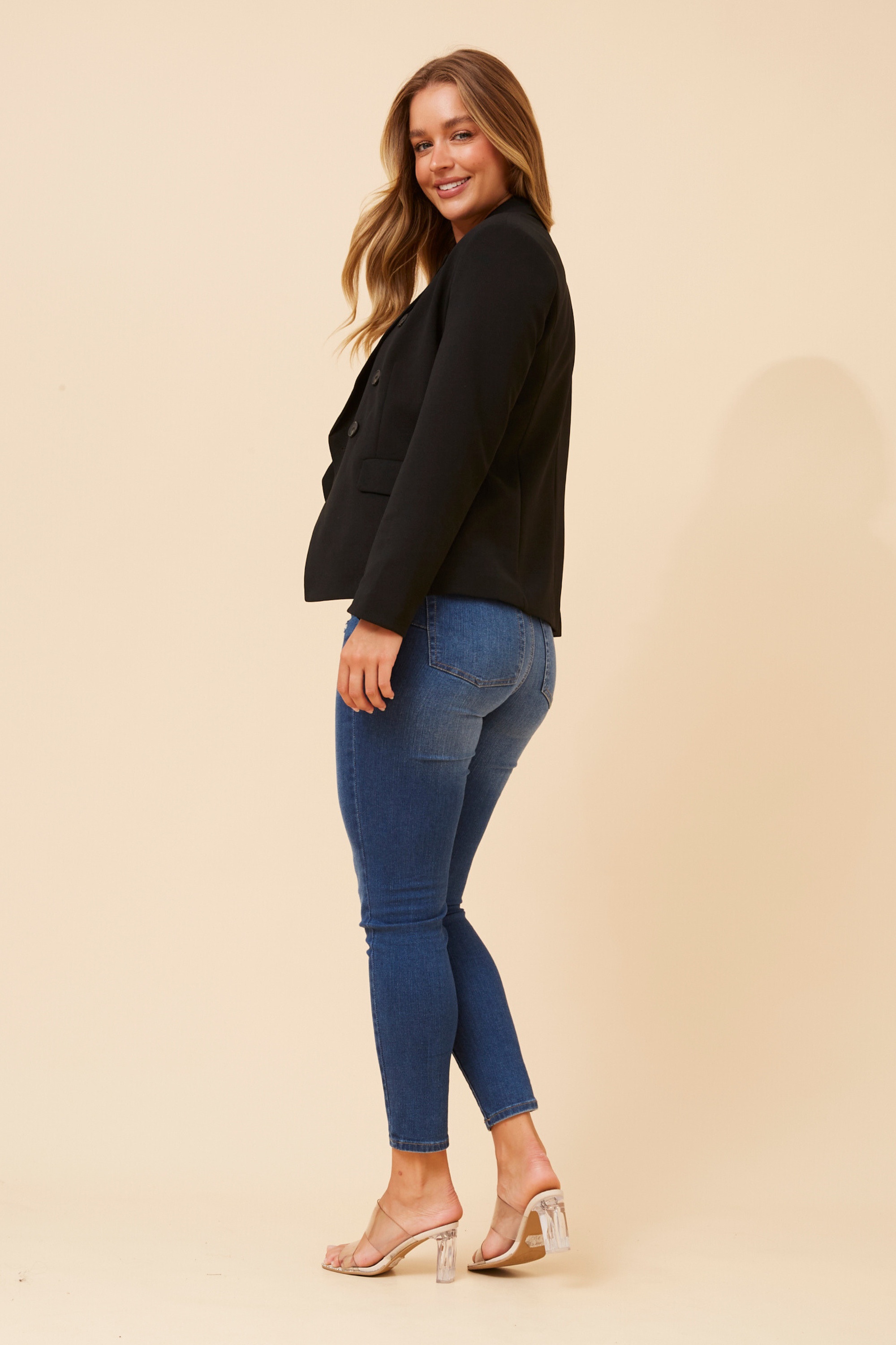 JENETT SOLID BLAZER