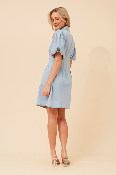 JENNIFER DENIM SHIRT DRESS
