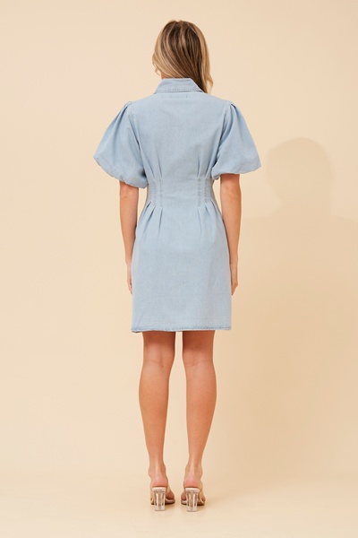JENNIFER DENIM SHIRT DRESS