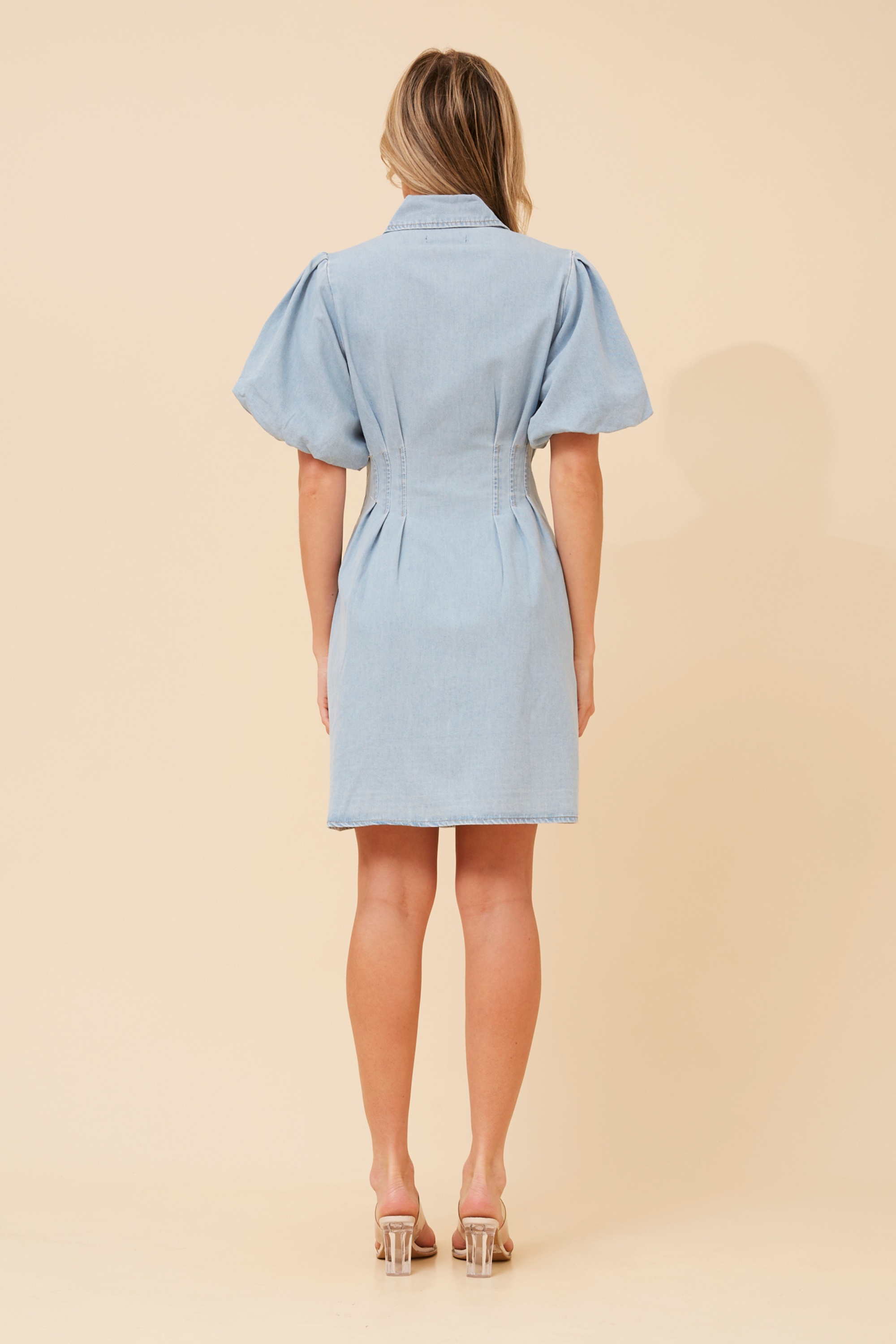 JENNIFER DENIM SHIRT DRESS