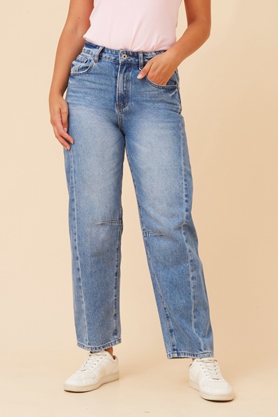 JESSALYN DENIM BARREL PANTS