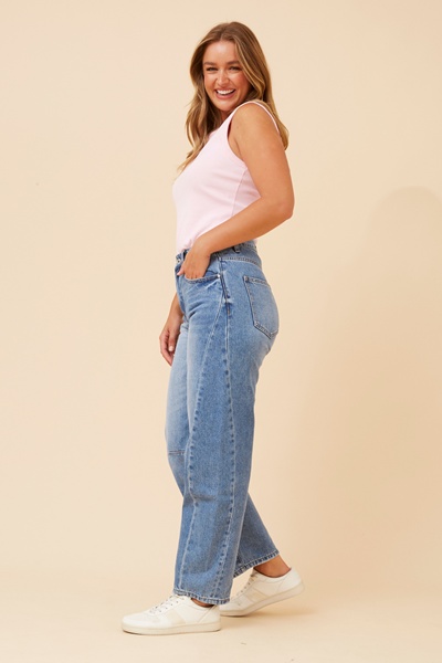 JESSALYN DENIM BARREL PANTS