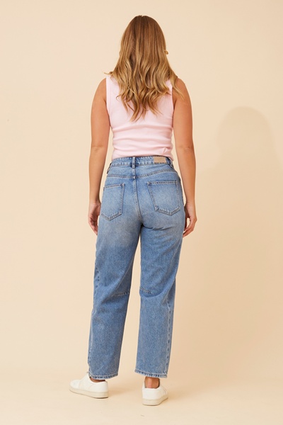 JESSALYN DENIM BARREL PANTS