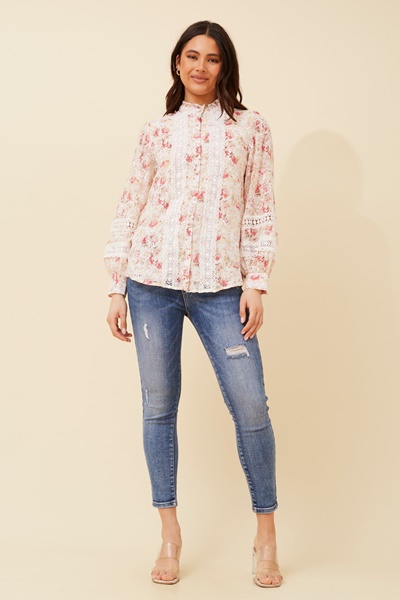 JESSENIA BRODERIE ANGLAISE BLOUSE