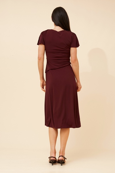 JIANNA SOLID MIDI DRESS