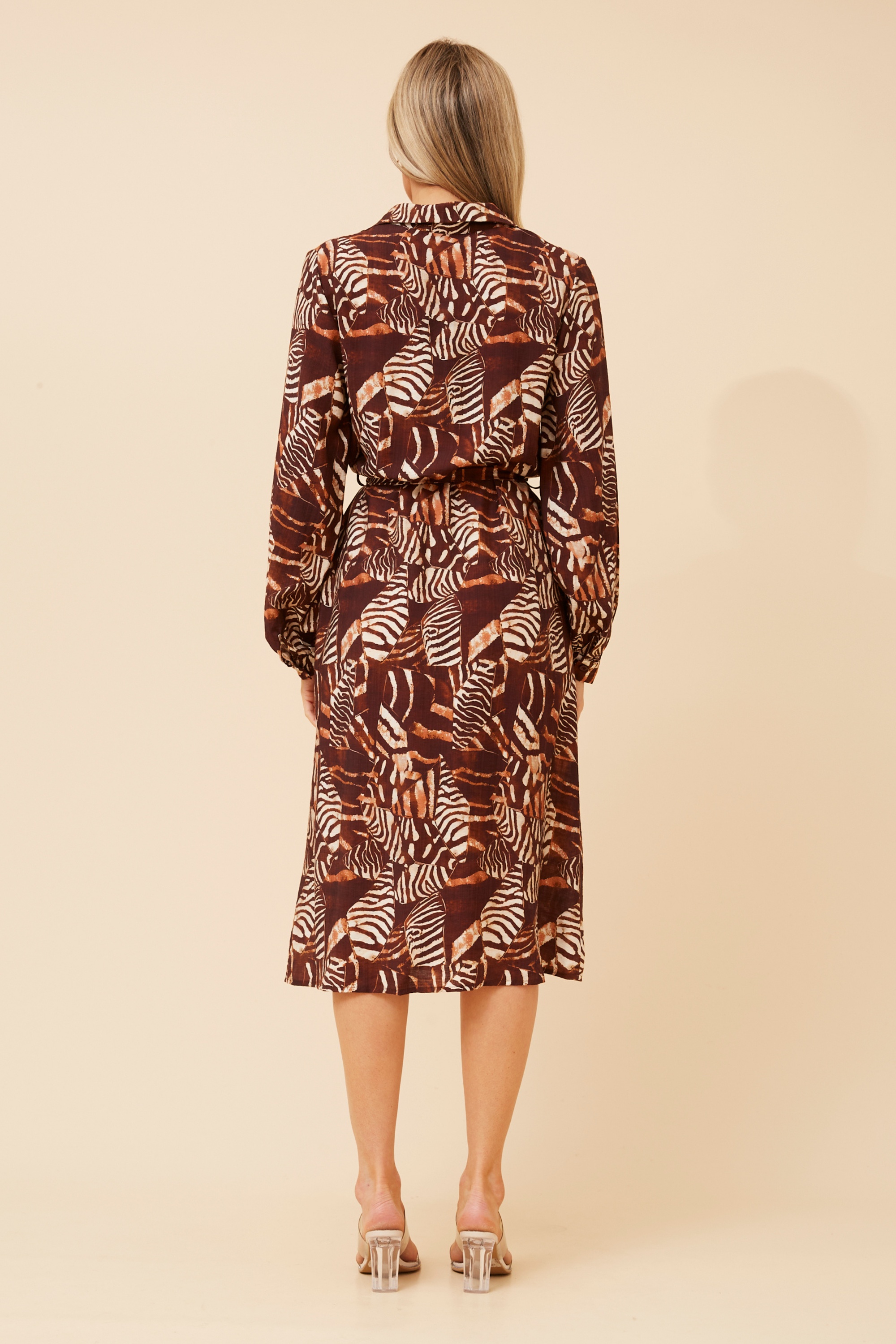 JIMELLE ANIMAL PRINT MIDI DRESS
