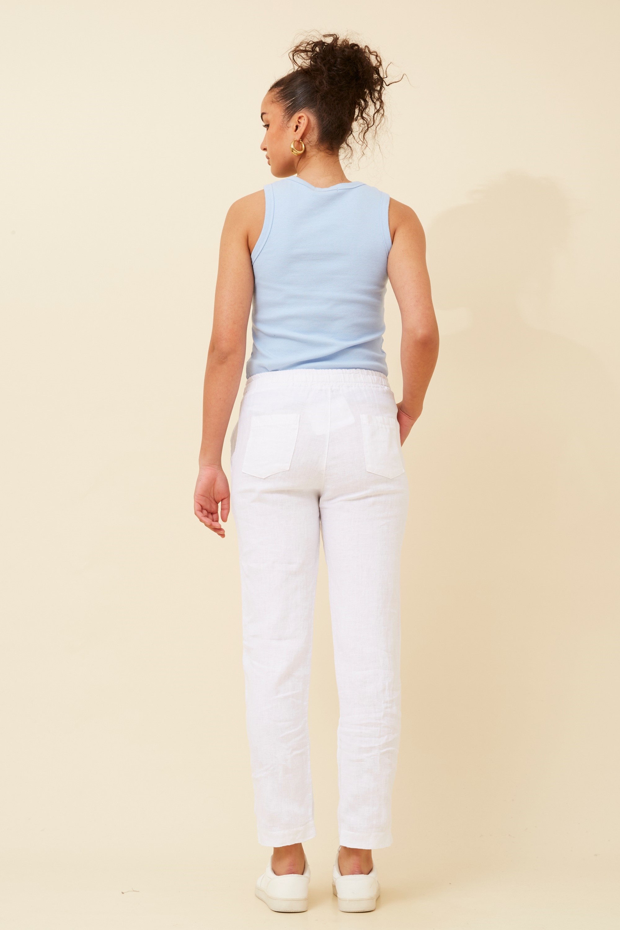 JIN SOLID LINEN PANTS