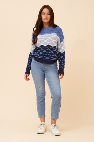 JINDERA WOOL BLEND KNIT PULOVER
