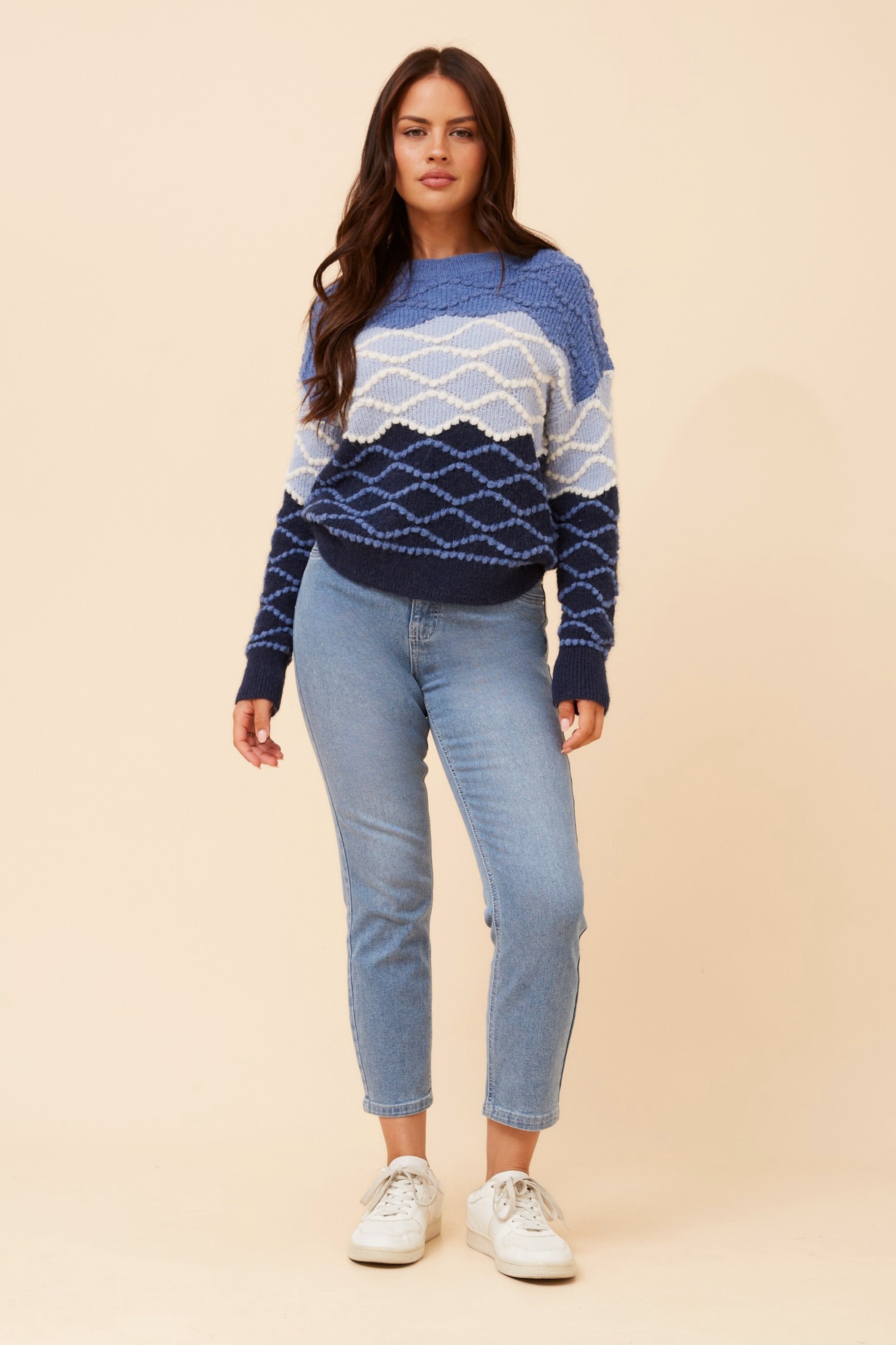 JINDERA WOOL BLEND KNIT PULOVER