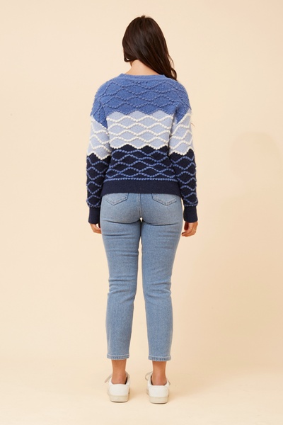 JINDERA WOOL BLEND KNIT PULOVER