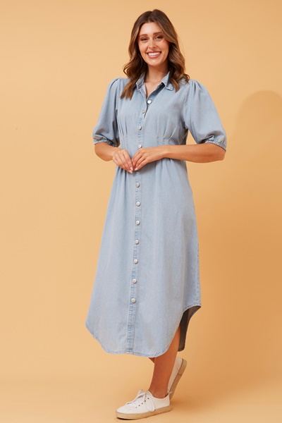 JOANNA DENIM SHIRT DRESS