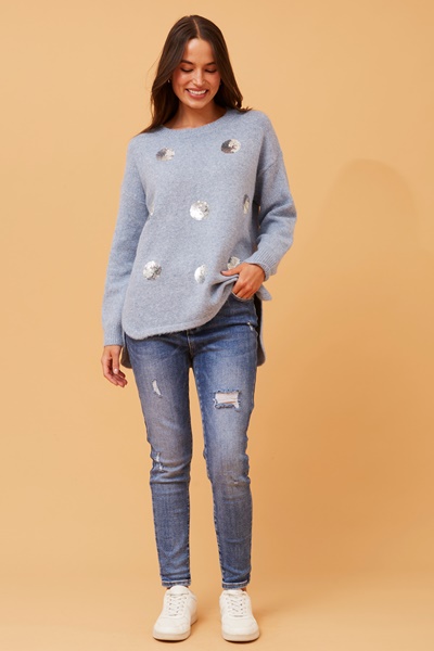 JOBELLE SEQUIN KNIT JUMPER