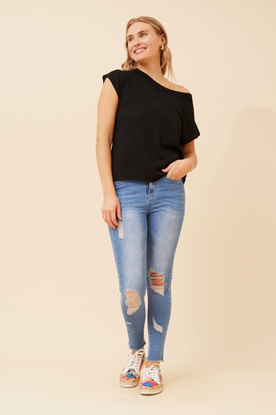 JOBETH SOLID KNIT TOP