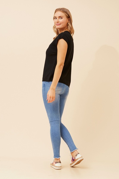 JOBETH SOLID KNIT TOP