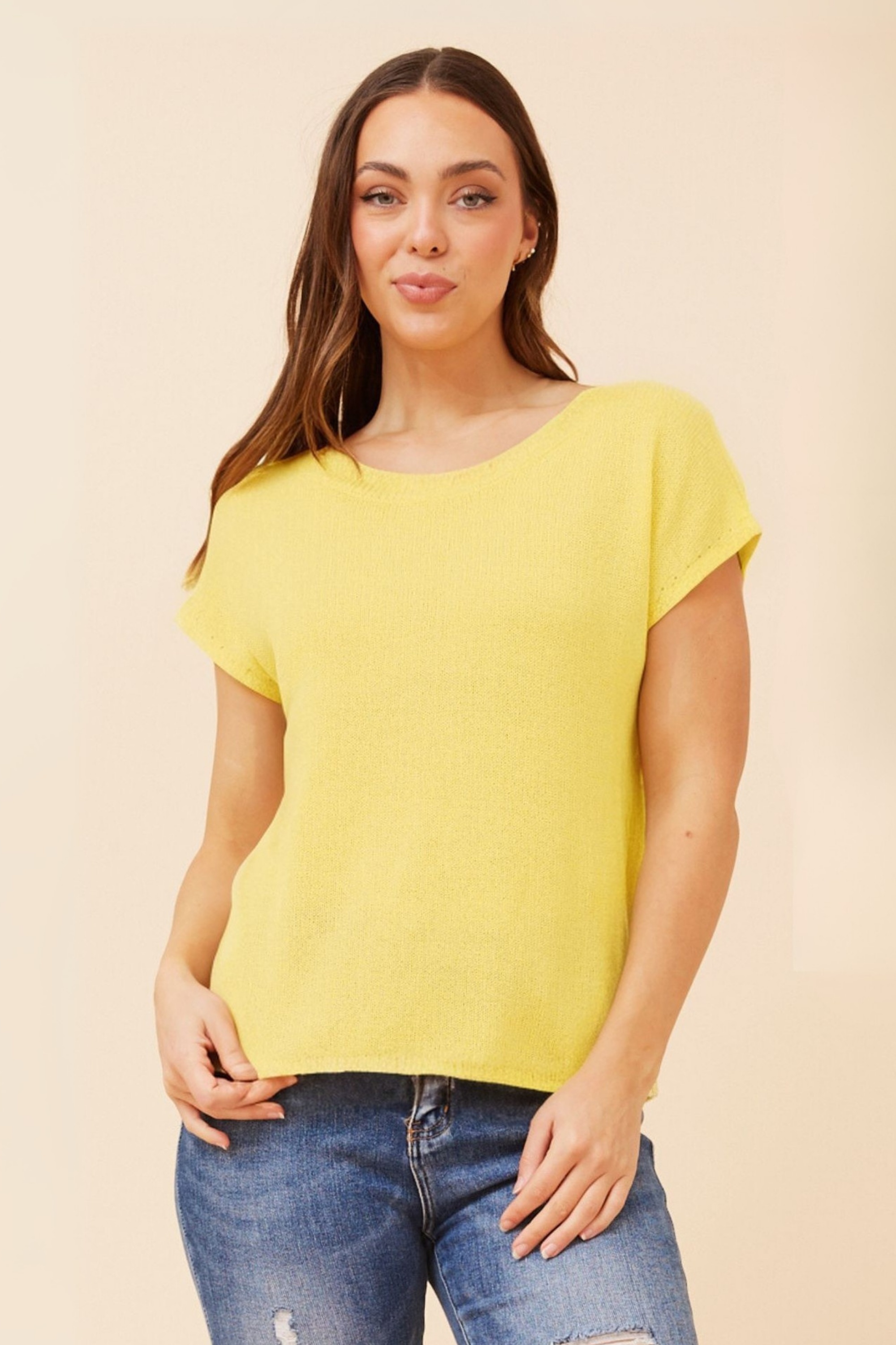 JOBETH SOLID KNIT TOP