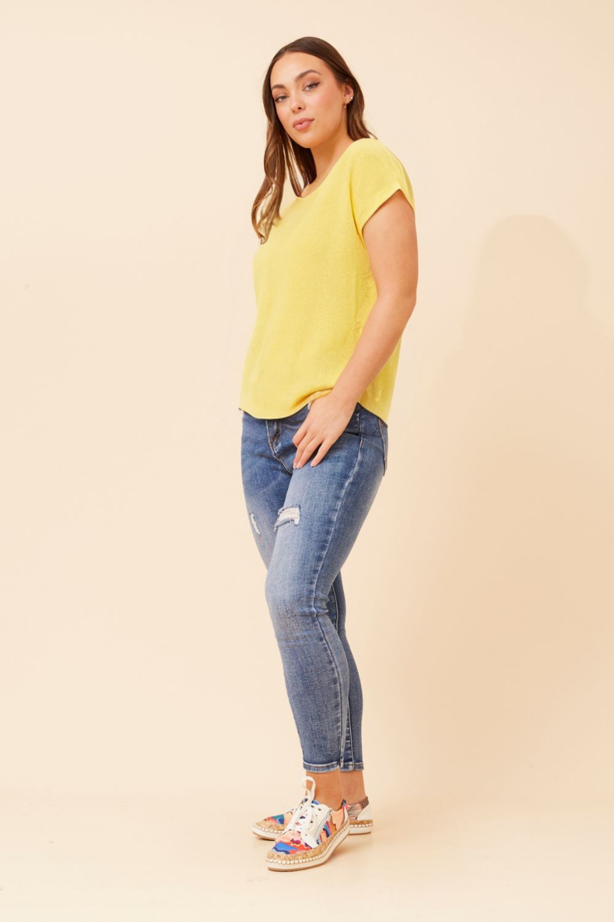 JOBETH SOLID KNIT TOP