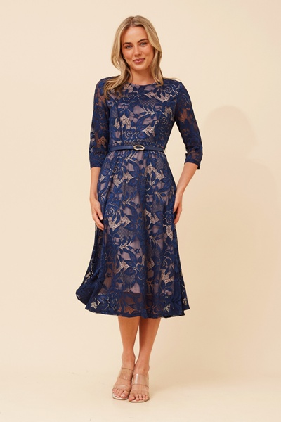 JOCASTA LACE MIDI DRESS