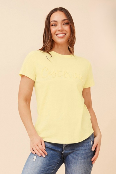 JODELLE CESTLAVIE PATTERN TEE