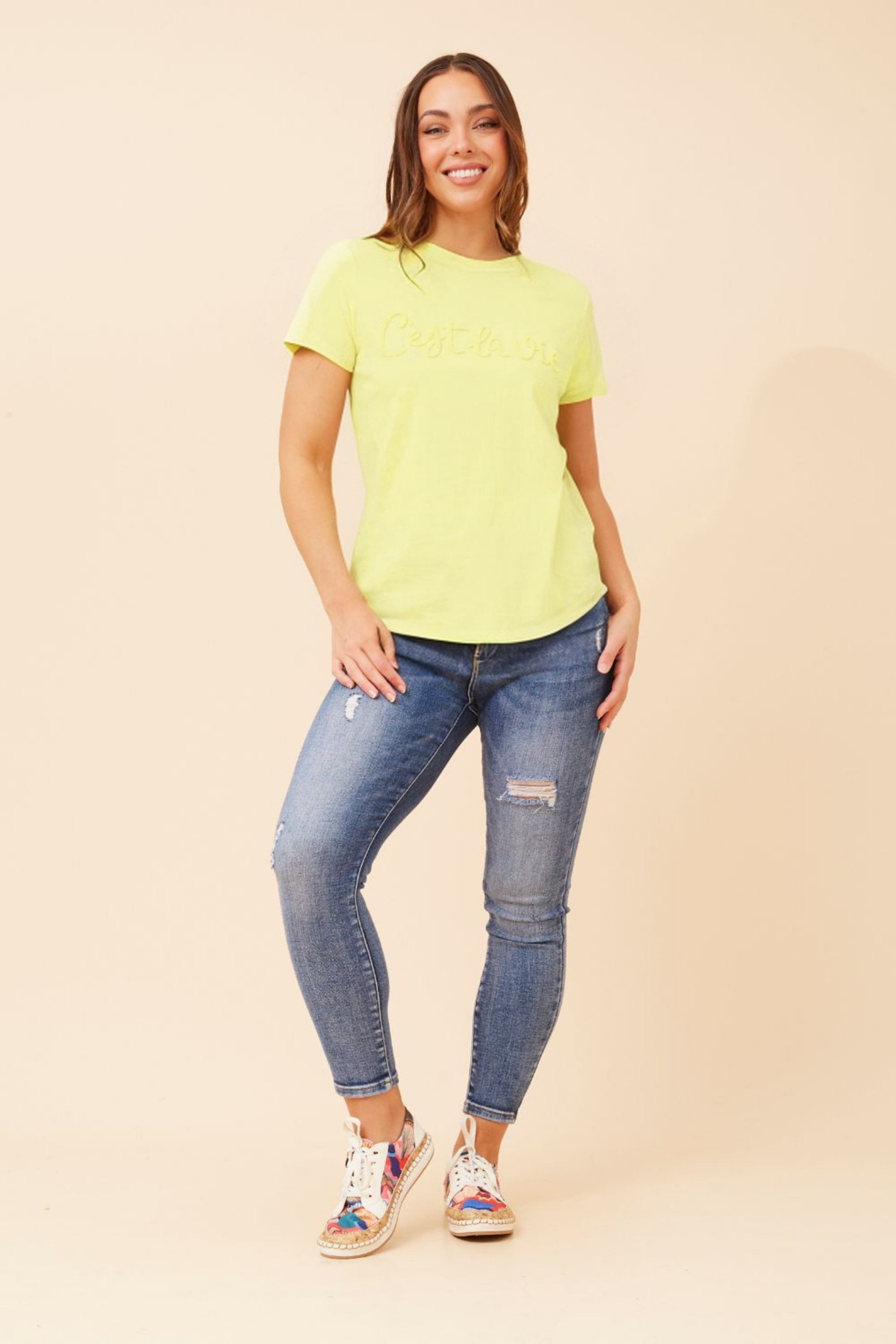 JODELLE CESTLAVIE PATTERN TEE