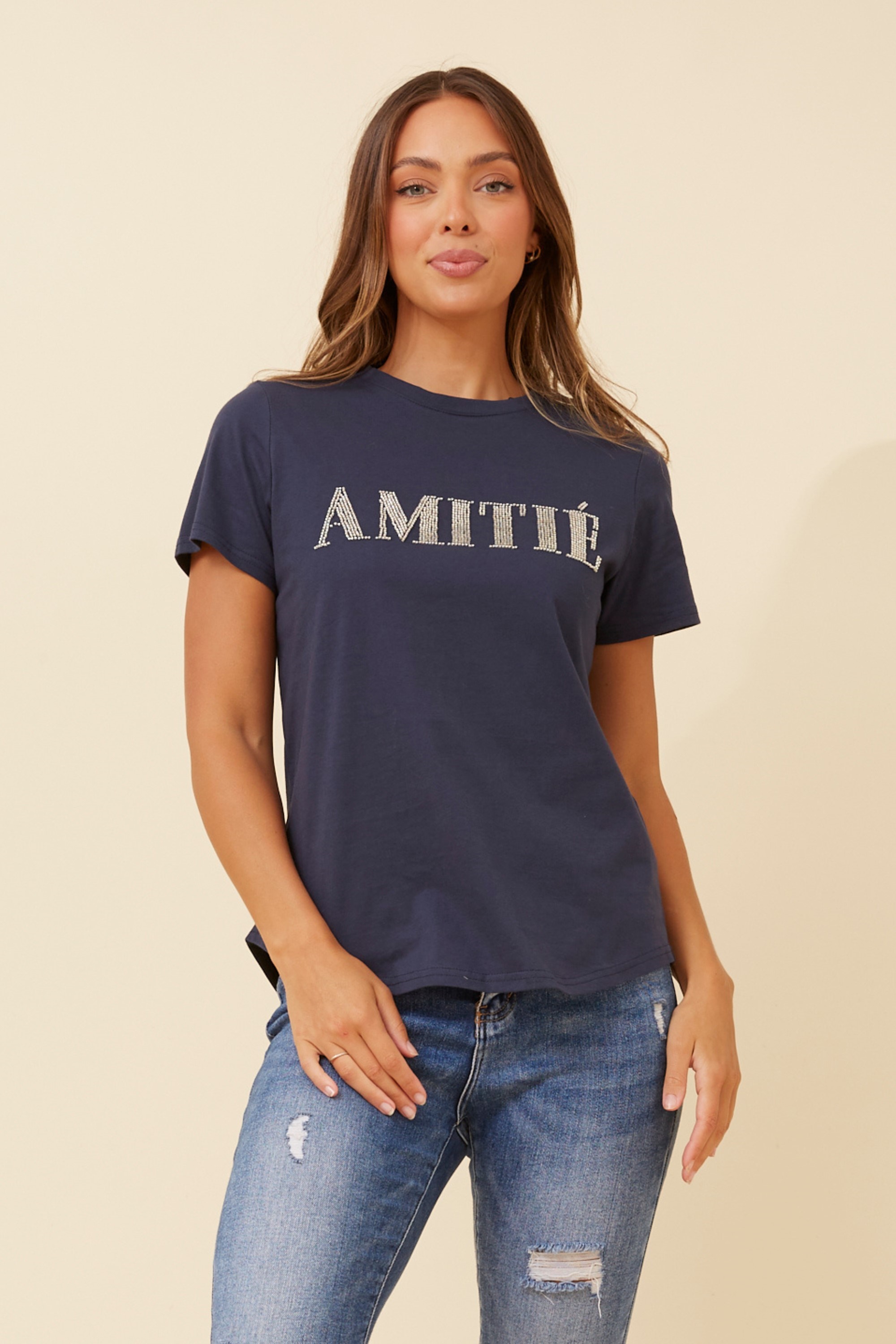 JODELLE EMBELLISHED TEE