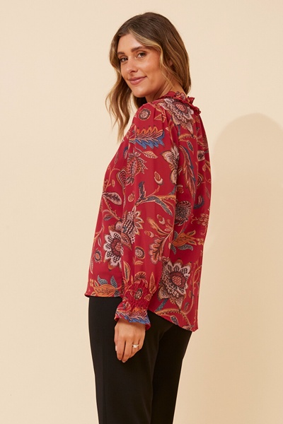 JOEL FLORAL PRINT BLOUSE