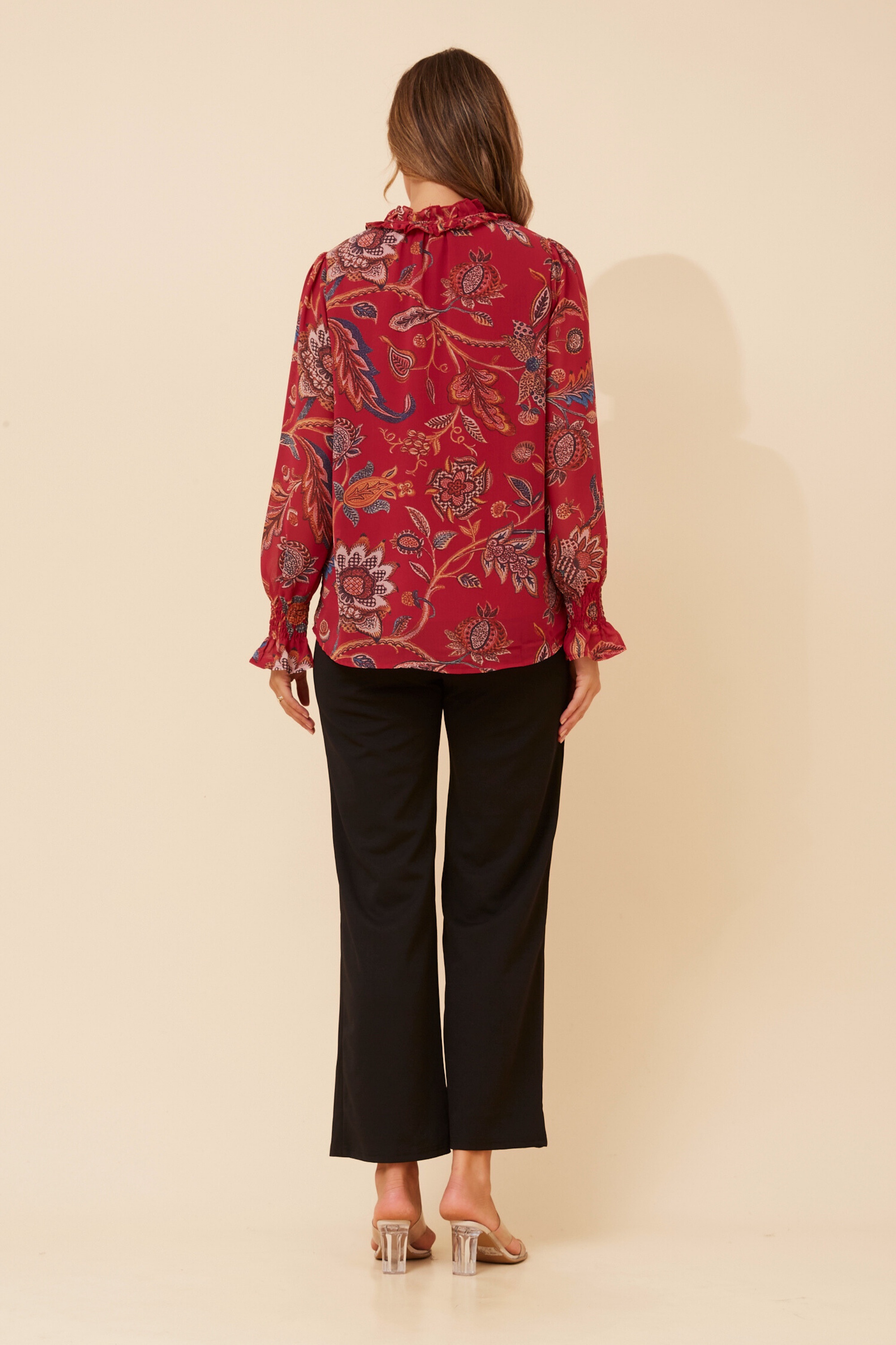 JOEL FLORAL PRINT BLOUSE