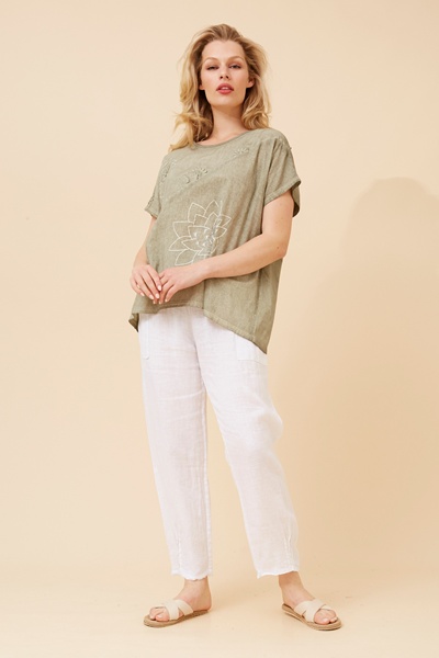 JOLANDA EMBROIDERED TOP