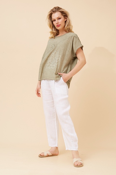 JOLANDA EMBROIDERED TOP