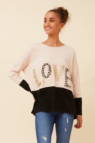 JONAS EMBELLISHED KNIT PULLOVER