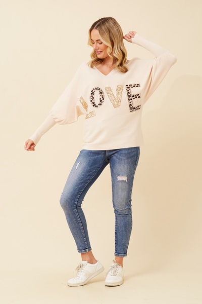 JONAS GRAPHIC PRINT KNIT PULLOVER