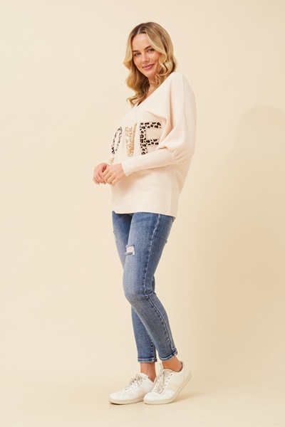 JONAS GRAPHIC PRINT KNIT PULLOVER