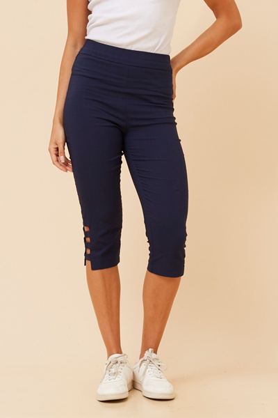 JOSH SOLID CAPRI PANTS