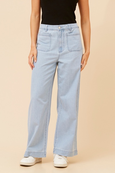 JOSHY WIDE LEG DENIM PANTS