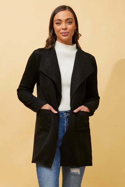 JOSIE FAUX SUEDE COAT