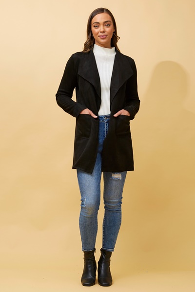 JOSIE FAUX SUEDE COAT